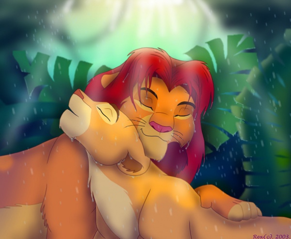 Simba and Nala the lion king 7096284 603 495